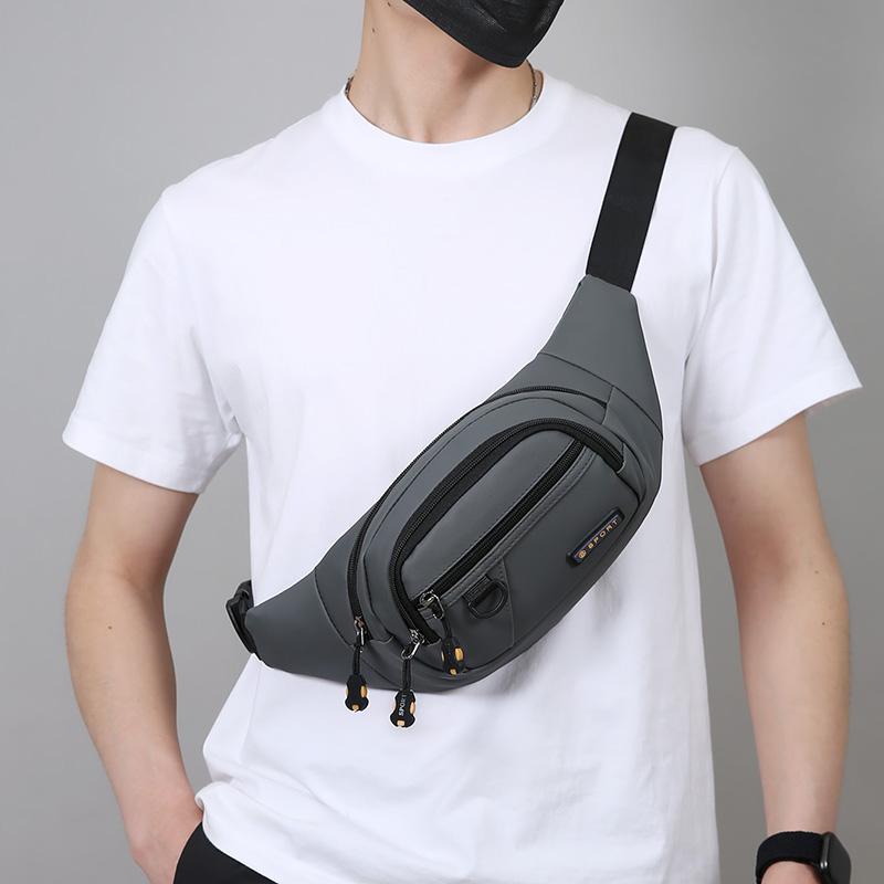 Large Capacity Unisex Waist Bag Waterproof Wear-Resistant Casual Travel Chest Bag for Sports and Business Single Shoulder