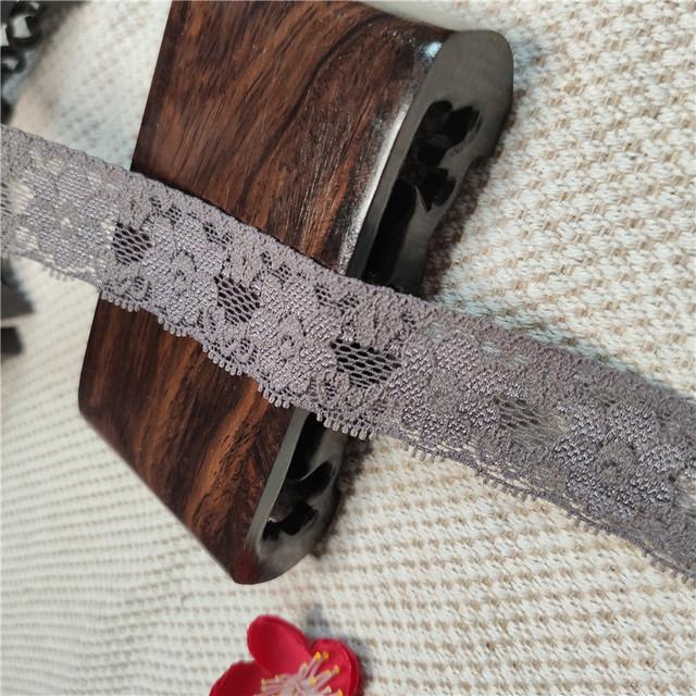 Narrow Small 3 cm Width White Elastic Raschel Lace Trim Organza Fabric Material for Wedding Dresses Sofas Curtains Lingerie