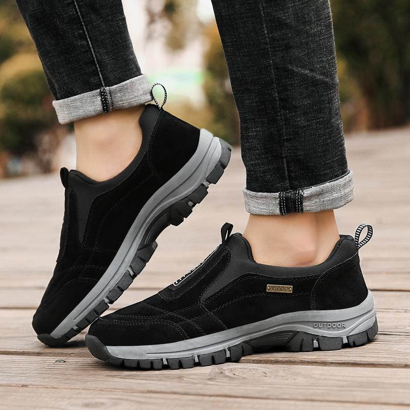 Zapatos de exterior para hombre de gran tamaño, zapatillas de deporte, zapatos de cuero de ante, zapatos de senderismo para hombre