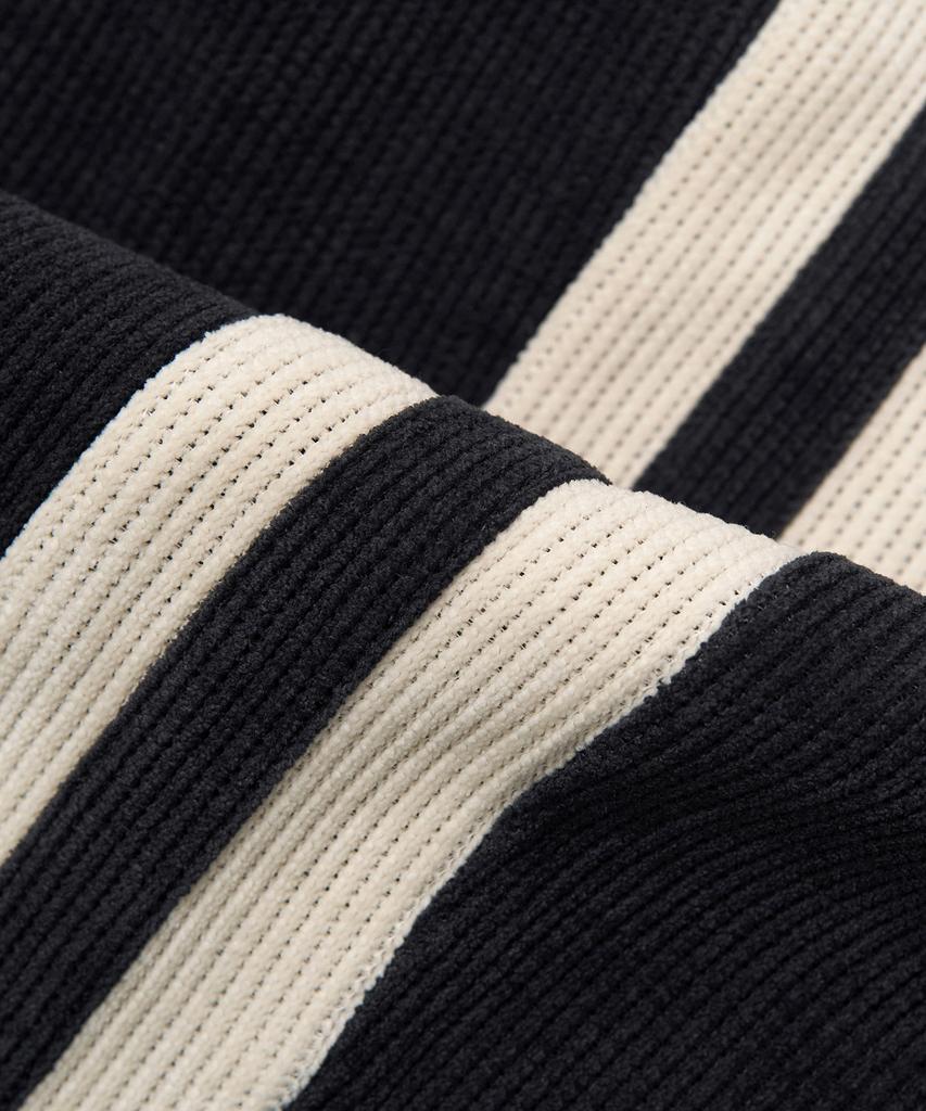 TOFFEE Double Side Line Track Vertical Pants (Dark Navy)
