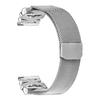 For Misfit Vapor Watch Strap Butterfly Decor Milanese Metal Band,Silver