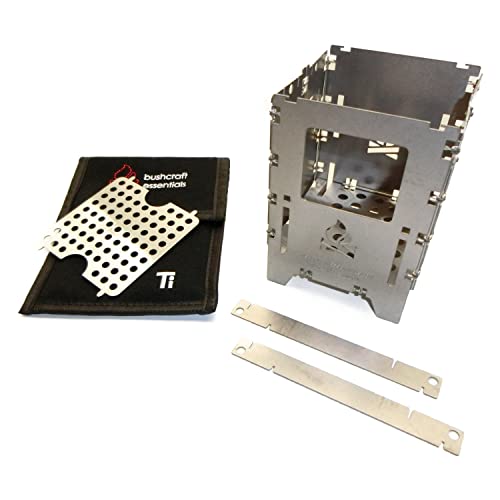 Bushcraft Essentials BushBox LF Титановый Комбинированный Комплект, Костровище, Уличная Плита, Сделано в Германии