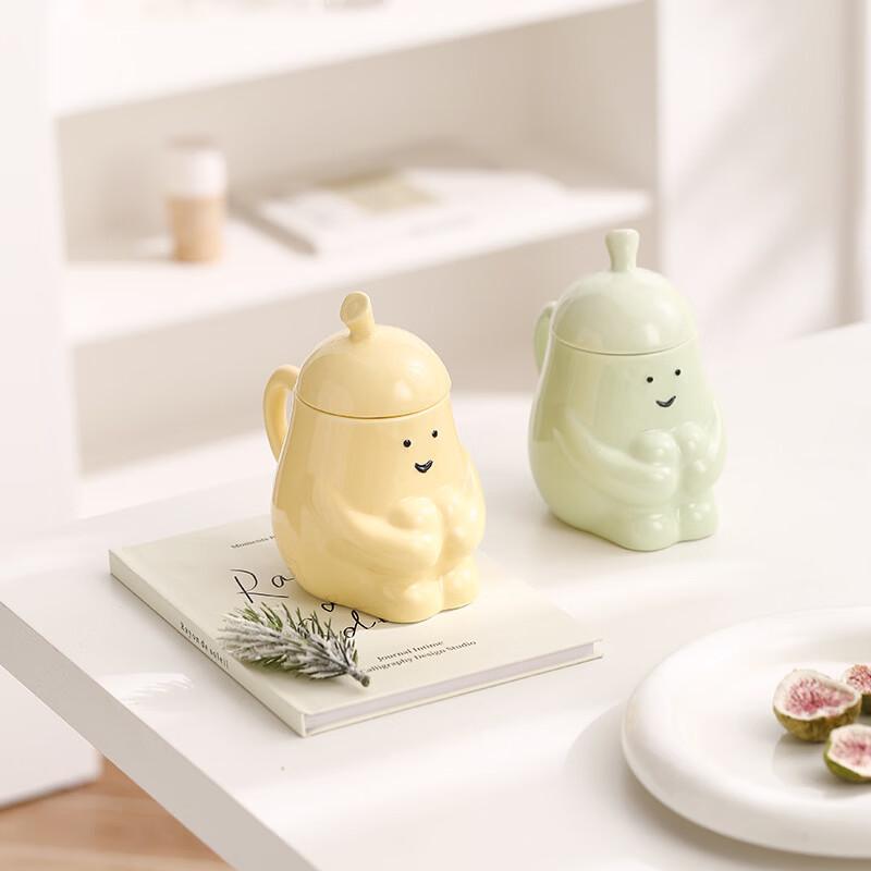 Cute Pear Hand-painted Ceramic Mug