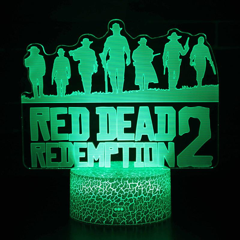 Creative 3d Colorful Touch Led Night Light For Wild West Game Series Perfect Gift