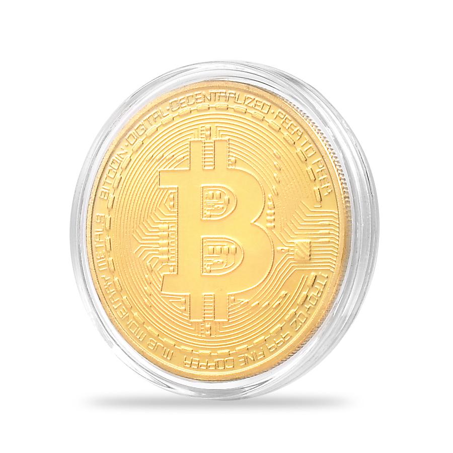 Buy Dropship Golden Plated Bitcoin Gift Casascius Bit Coin Art Collection  Physical Commemorative Coins at affordable prices — free shipping, real  reviews with photos — Joom