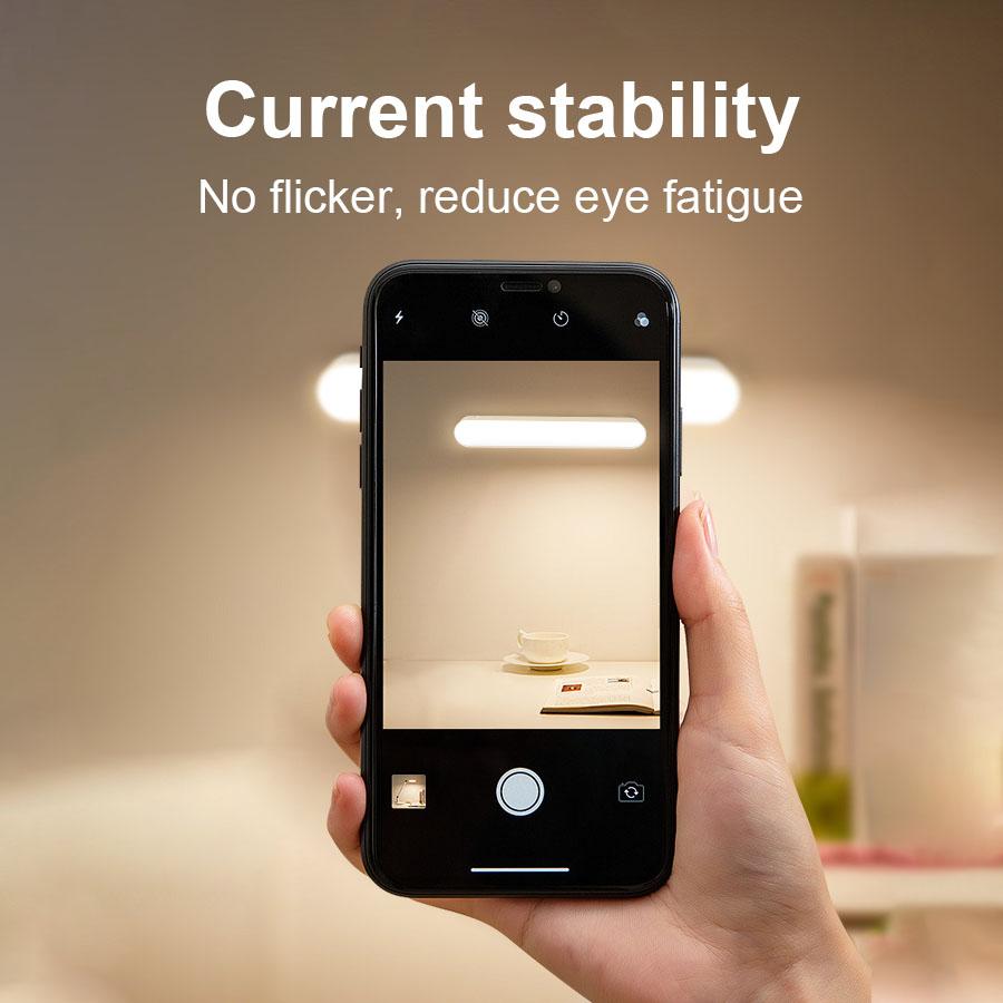 LED Night Light Desk Lamp USB Rechargeable Magnetic Dimming Table Lamp Computer Study Office Reading Stand Light for Bedroom