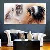 Stunning Wallpaper Murals Indian Girl Wolf Design For Home Interiors