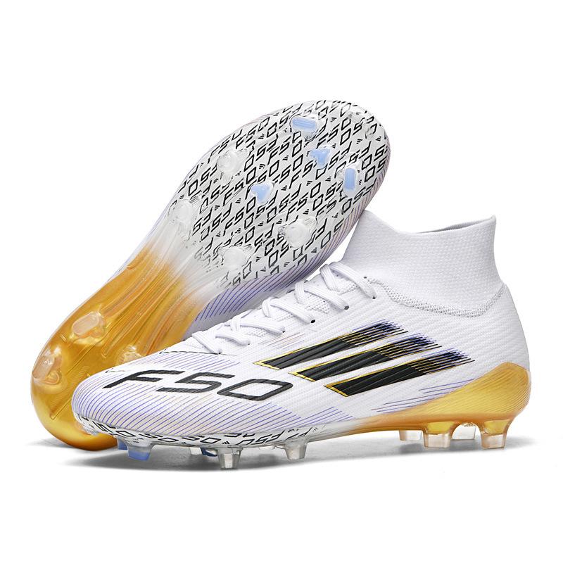 New High-Top Football Shoes, Male And Female Teenagers Ag Long Nails, Broken Nails, Grass Ventilation Training Game Football Shoes 34