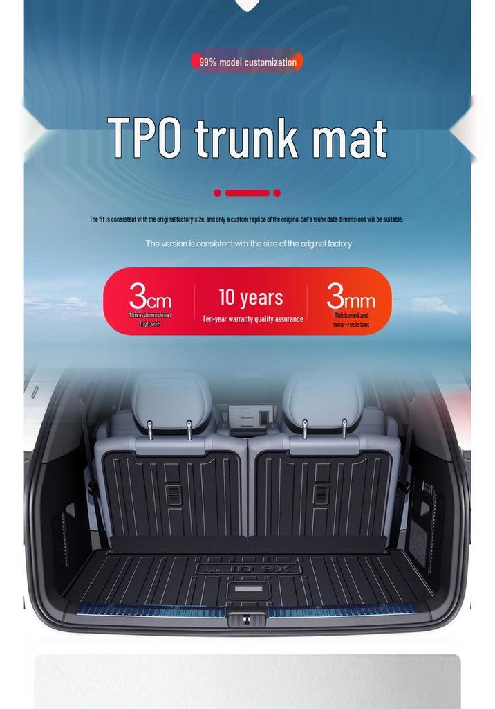 Volkswagen ID.ERA 9X Trunk Mat - TPE Car Interior Accessory