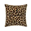 Federa Cuscino Morbida in Velluto Finta Pelliccia Stampa Leopardo 45x45 cm Marrone Nero Federa Cuscino Ghepardo per Divano Letto Camera da Letto Casa