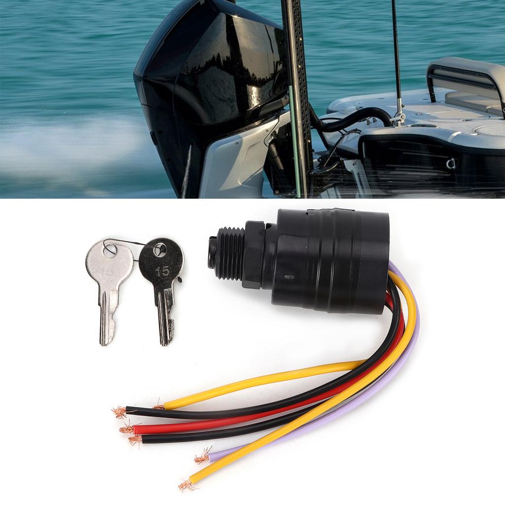 Ignition Key Switch 6 Wire MP41070‑2 17009A2 for Marine Boat Most Outboard Motors