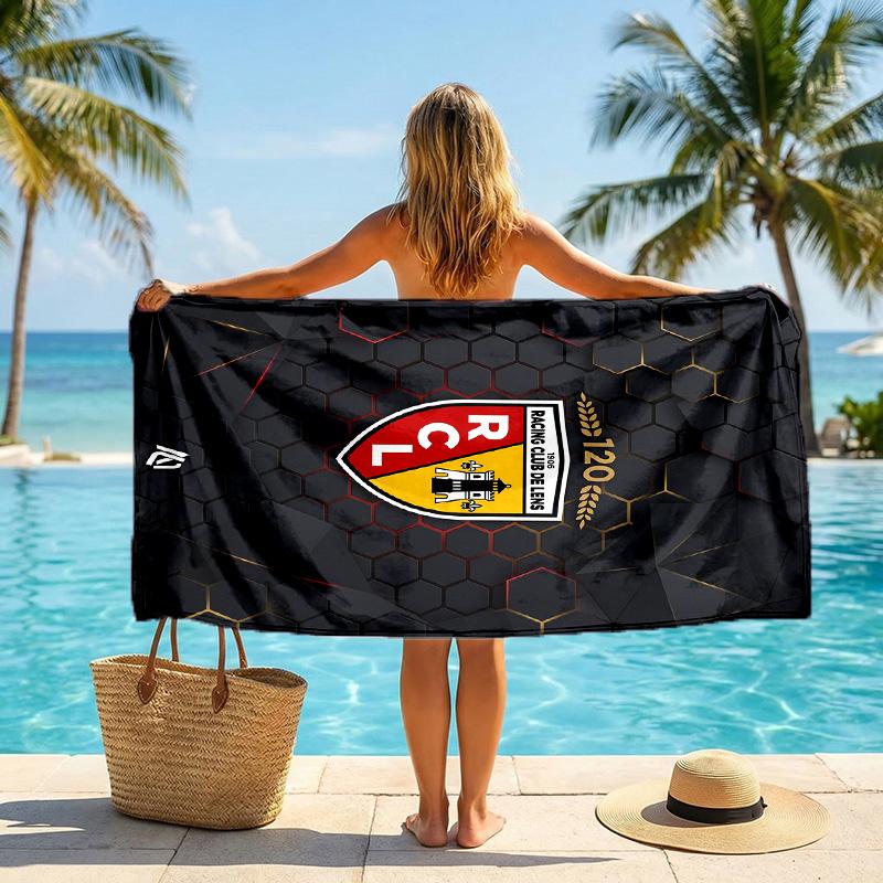Lens FC print Quick Dry Beach Towel Microfiber Absorbent Portable Travel Swimming Towel