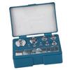 17pcs 211.1g   Calibration Weight Set Steel Scale Weight Test Weights for Jewelry Grams with Tweezers Material #45 Plastic Storage Box for