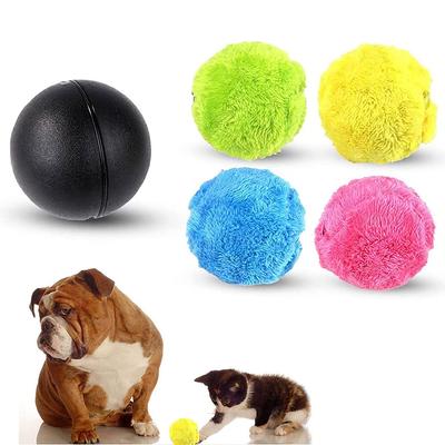 Automatischer Rollball für Hunde Katzen mit 1 Rollball 4 Farbige Ballabdeckung
