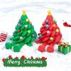 3D Printed Christmas Tree Movable Santa Claus Snowman Desktop Ornament New Year Christmas Decorations Crafts Children Gift