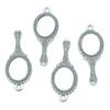 10pcs Mirror Mirror Pendant Charms 34x14mm Antique Silver Charms Alloy Pendant Charms  Necklace