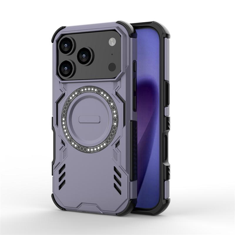 Armor Case For iPhone 17 Pro Magnetic Adsorption Wireless Charge Back Cover iPhone 17 Pro Max 17 Air Case For iPhone 17 Pro Case