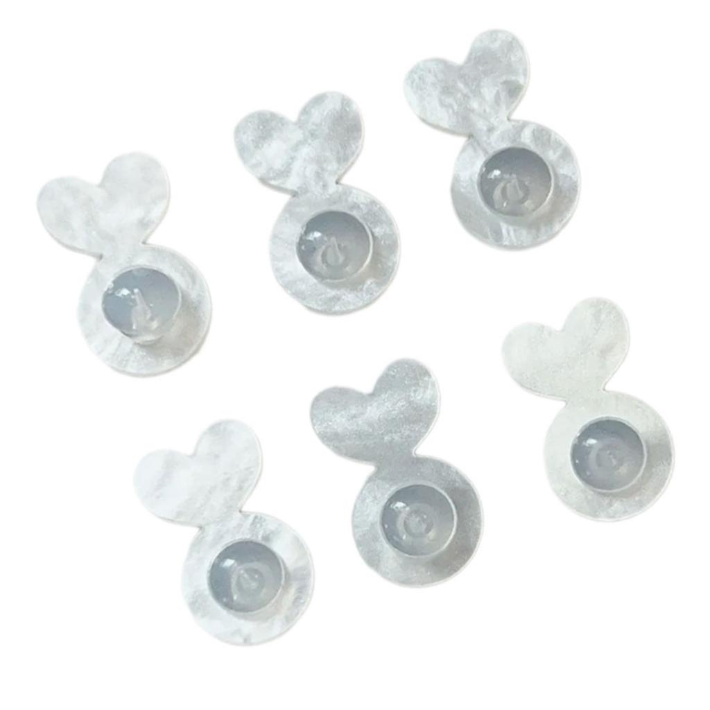 6 Stück Ohrringheber Acryl Ohrstöpsel Ohrringheber für Ohrringrückseiten Ohrläppchen Ohrringheber für schwere Ohrringe