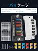 Largoods 6 Way Fuse Box Fuse Block with Standard Fuse, Waterproof Circuit Carbart,