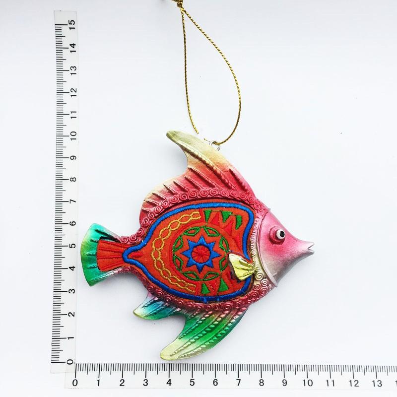 Bali Touristensouvenir Kreativer Kühlschrankmagnet Harz Stickerei Fisch Magnetische Kühlschrankmagnete Bemaltes Dekoratives Kunsthandwerk