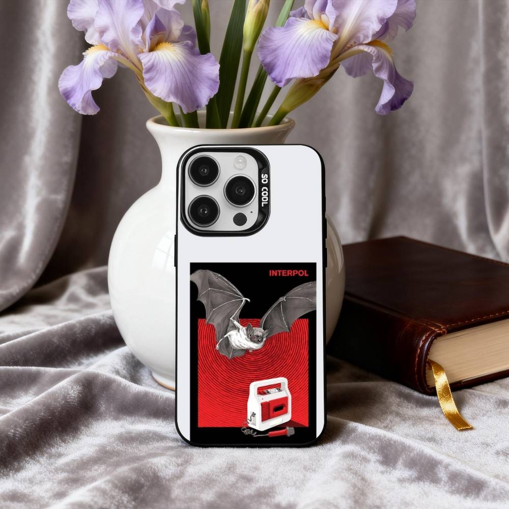 Pop-rock I-Interpol-I Band Phone Case For iPhone17,16,15,14,13,12,11 Plus,Pro Max Black Candy silver phone case