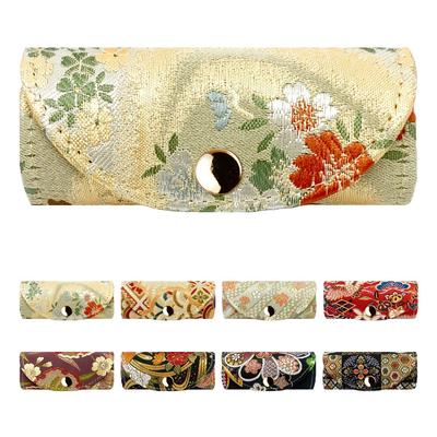 Key Case for Men and Smart Key Key Compact Key Key Japanese Gold Goku Sakuragawa [leo&aoi] Nishijin-ori Women, 4-Ring Holder, Tri-Fold Case, Holder,