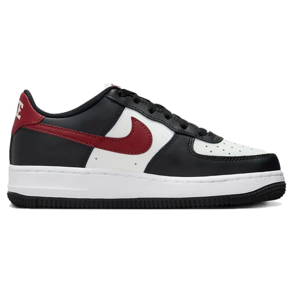 Nike Air Force 1 GS Black Dark Team Red Kids Sneakers Summit-White White FZ4351-001
