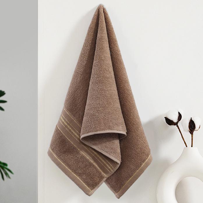 Gaoyang Dickes Reines Baumwoll-Weiches Wasserabsorbierendes Handtuch, Einfarbig, Erwachsenen-Waschlappen