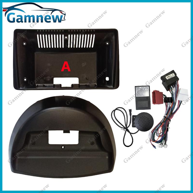 9 Inch Car Frame Fascia Canbus Box Adapter Android Radio Dash Fitting Panel Kit For Renault Clio 2 2000-2012