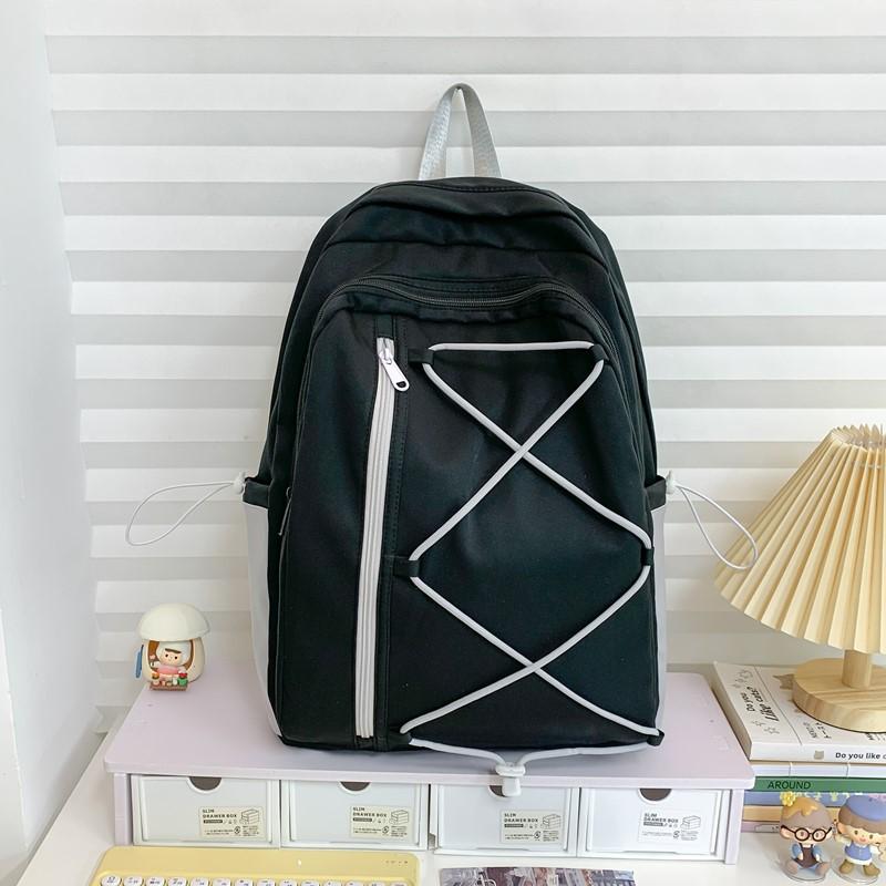 Schoolbag campus style high value cute college student backpack female junior high school high school student schoolbag light travel leisure backpack