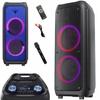 Přenosný Bluetooth Reproduktor Karaoke Manta Krios 350W Výkon Audio Mikrofon