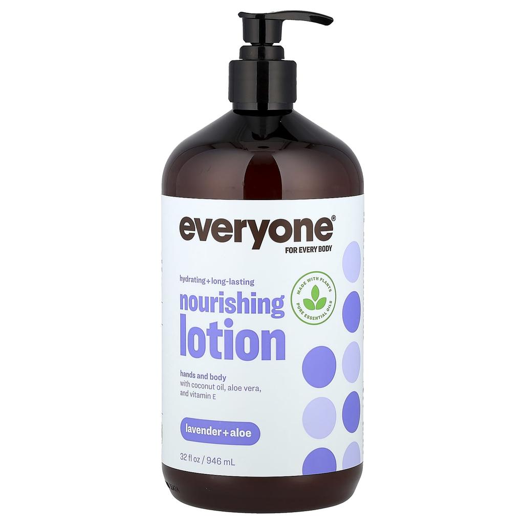 Everyone Lotion, 3 In 1, Lavender + Aloe, 946 Ml(32 Fl Oz)