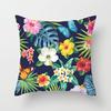 Ins Plant Flower Peach Skin Fleece Pillow Cover Sofa Car Pillow Cushion Cover Lunch Home Furnishing