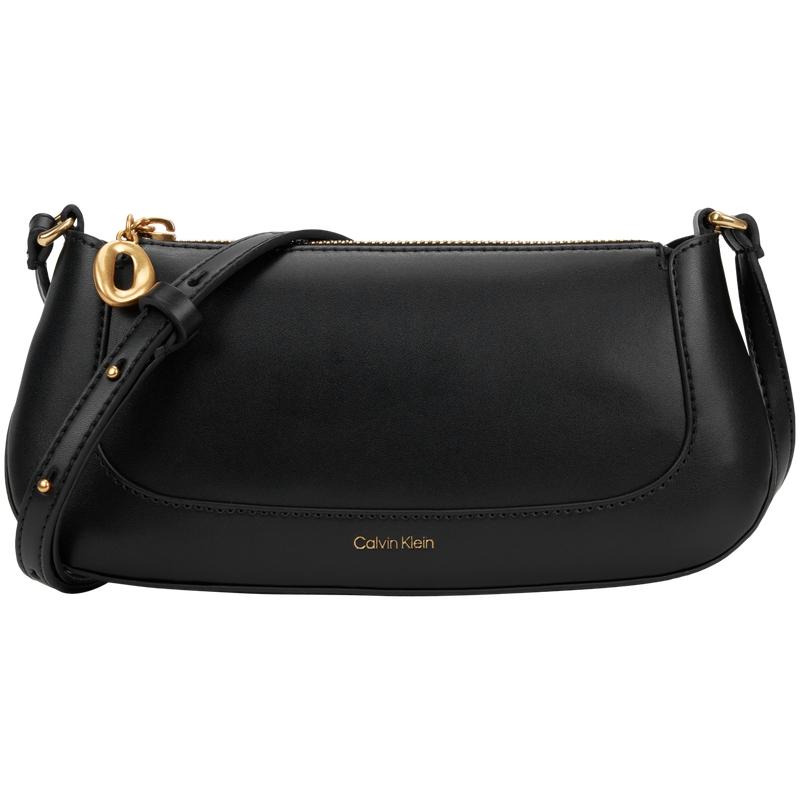 

Calvin Klein Elegant Commuter Minimalist Printed Saddle Bag Women Crossbody Bag Space-Black 4F1046G-UB1 Basic Set (Bag)