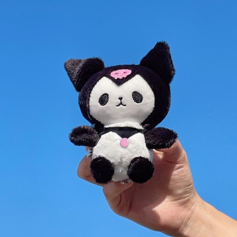 Cute Plush Keychain Adorable Panda Stuffed Toy For Students And Bags High Quality