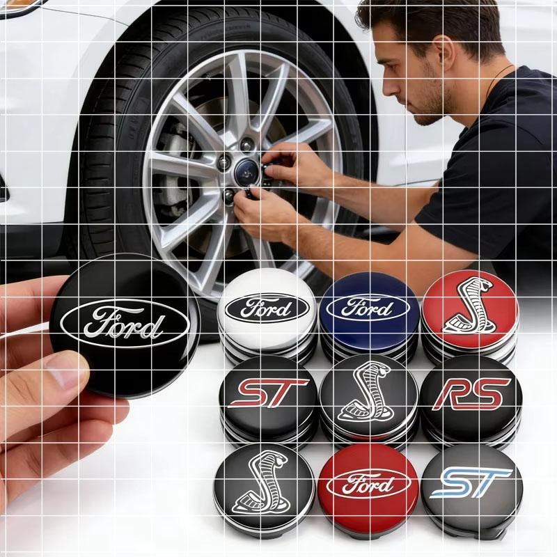 Ford Car Wheel Rims Center Hub Caps Cover Compatible with Explorer Ranger Fusion Transit Fiesta Escape Edge Kuga Mondeo Focus