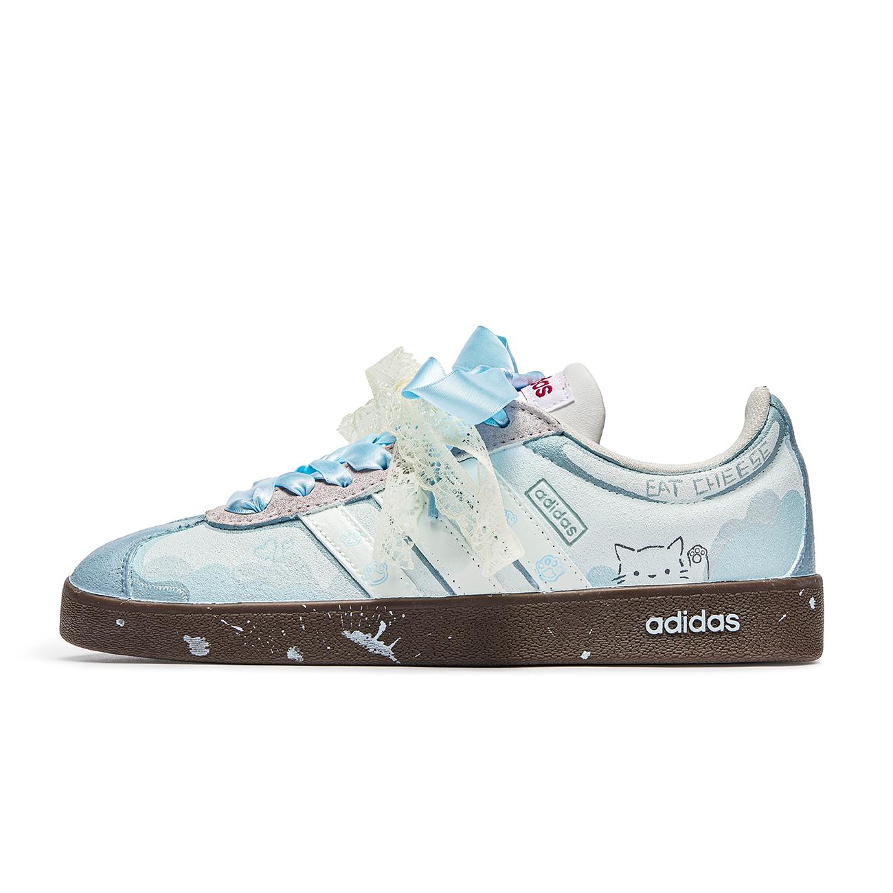 

Adidas VL COURT 2.0 Kitten Abrasion Resistant Abrasion Resistant Low top Skateboard Shoes Unisex HQ1802(TeamM-) 44⅔