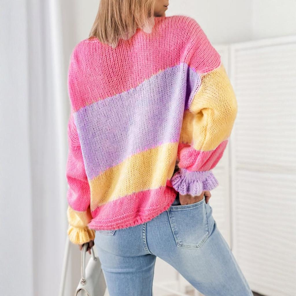 Casual Minimalist Cardigan Knit Outerwear For Women