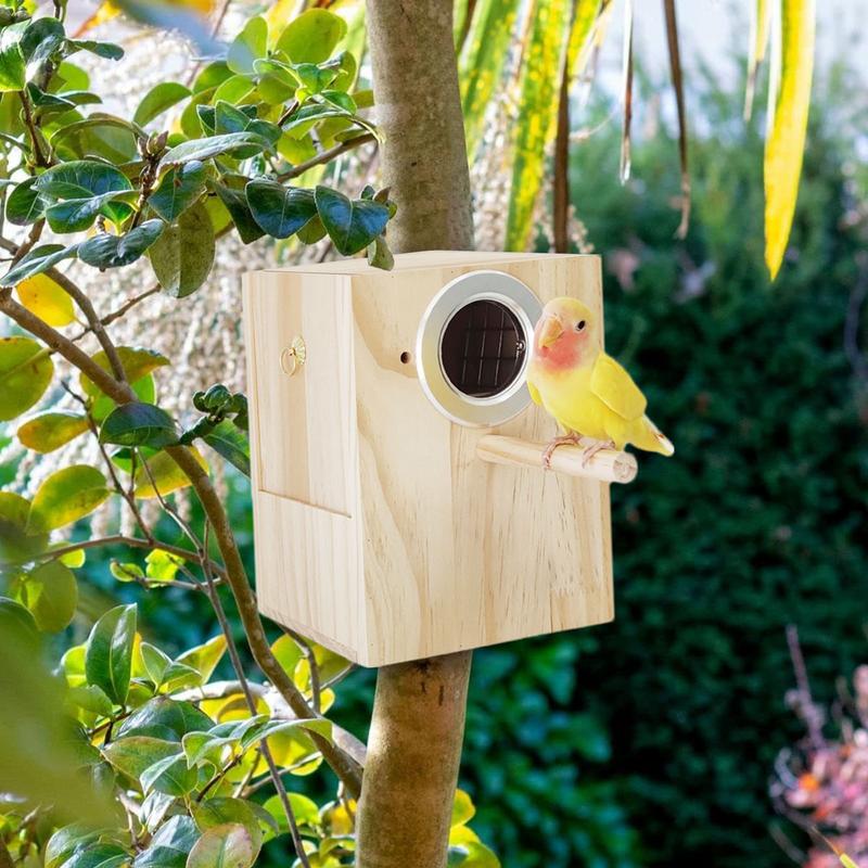 

Wood Bird House Nest Birds Breeding Box Bird Parrot Breeding Decorative Cages Pet Accessories Home Balcony Decoration Mating Box CHINA