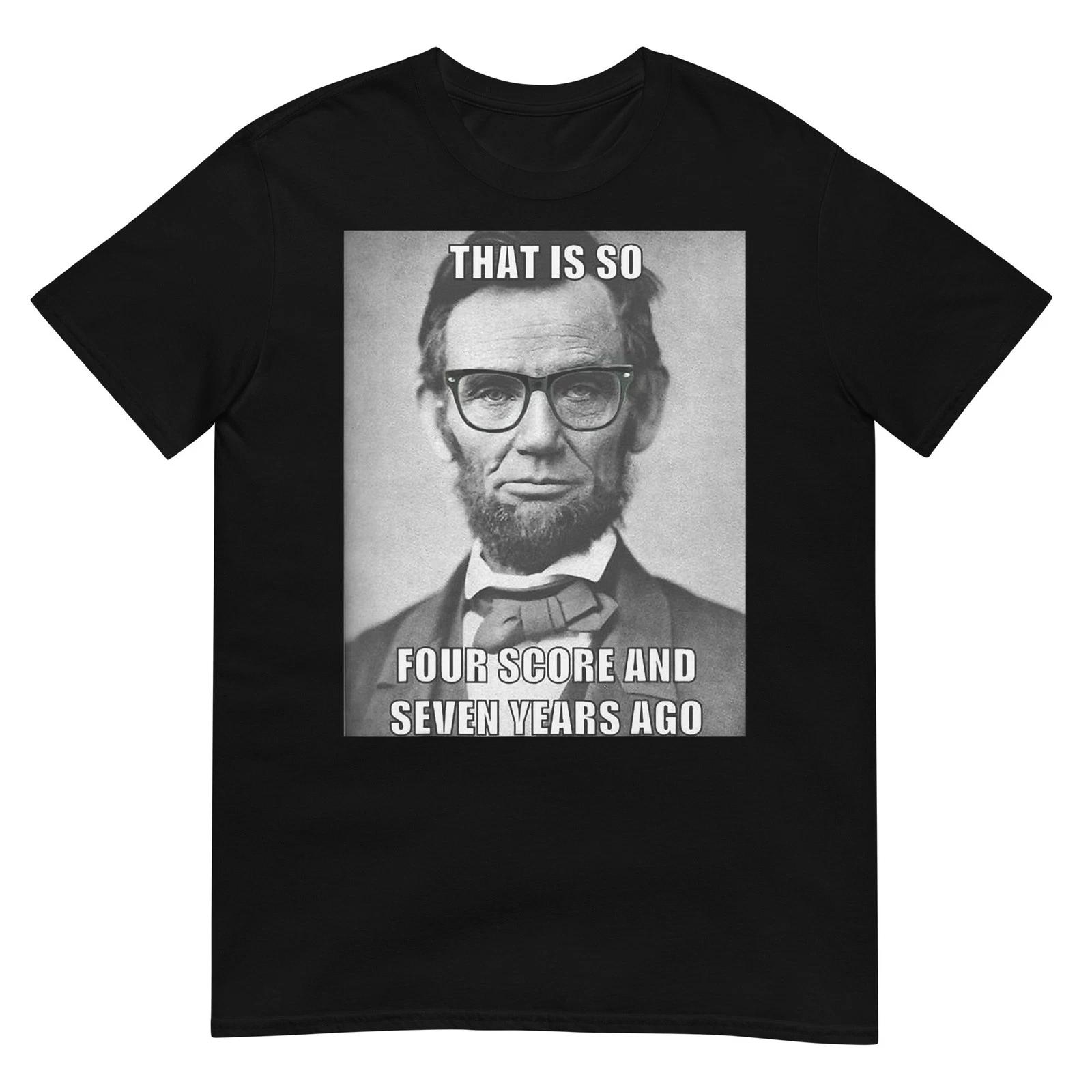 Funny Hipster Abraham Lincoln T Shirt S