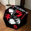1PC Death Note Automatic Open/Close Umbrella with Windproof, 8-Rib Sturdy Canopy, Durable Ribs, Fashionable Design, Outdoor Accessory, Fun Prin, Holid