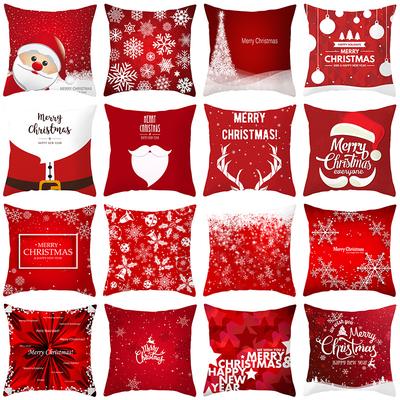 18/" Christmas Pillow Case Cushion Cover Throw Santa Claus Xmas Home Sofa Decor