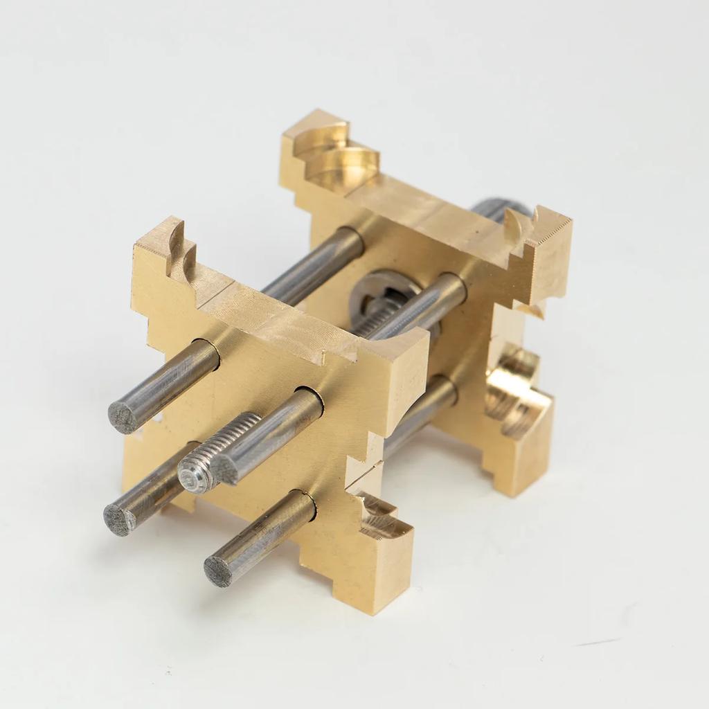 Watch Movement Holder Repair Tools Brass Fixed Base Multi-Function Adjustable Four-Sided Watch Movement Holder