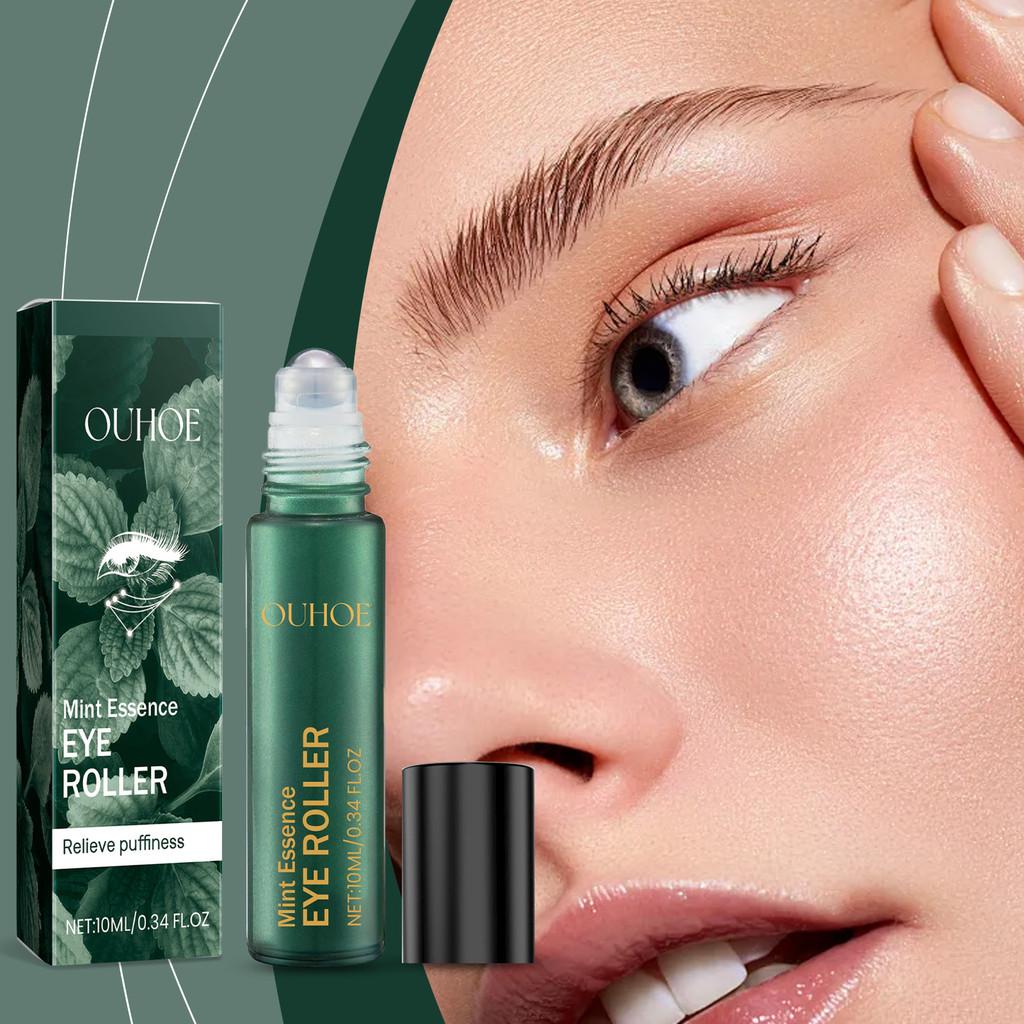 Ouhoe Mint Flavored Eye Repair Roller Essence Hydrating Wrinkle Reducing Formula For Youthful Skin