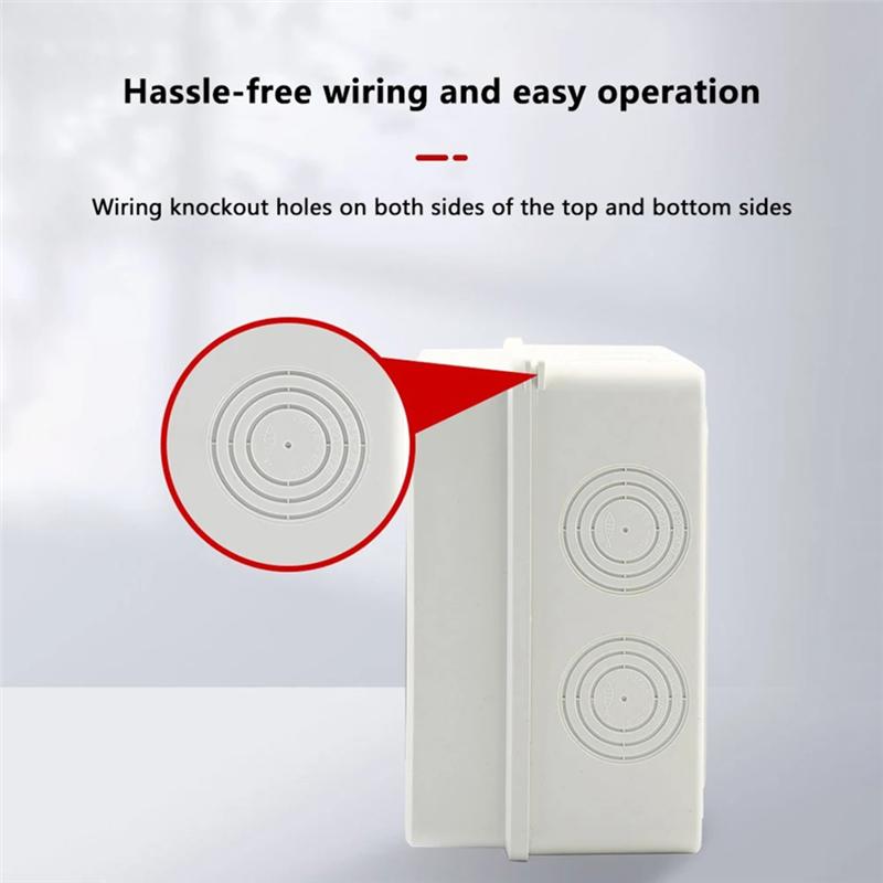 A20F-IP65 Waterproof Electrical Junction Box HT Transparent Cover Outdoor Distribution Switch Wiring Boxes