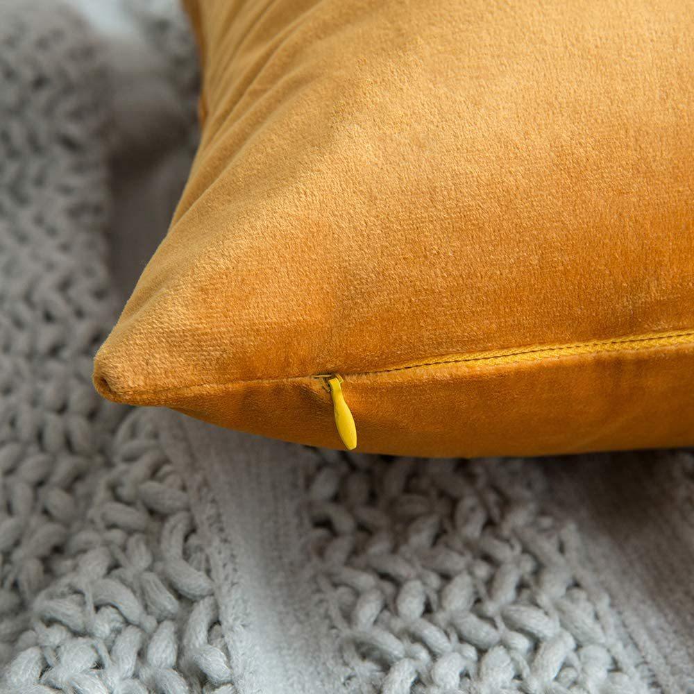 Sametový povlak na polštář v severském stylu, domácí polštář, odnímatelný, pratelný, jednobarevný, holandský samet, medový samet, polštář v retro stylu