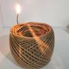 Natural Wick Spool 61m Natural Beeswax Coating Slow Burn Long-Lasting Refill DIY Tea Lights Candle Making Tapers 2.0mm