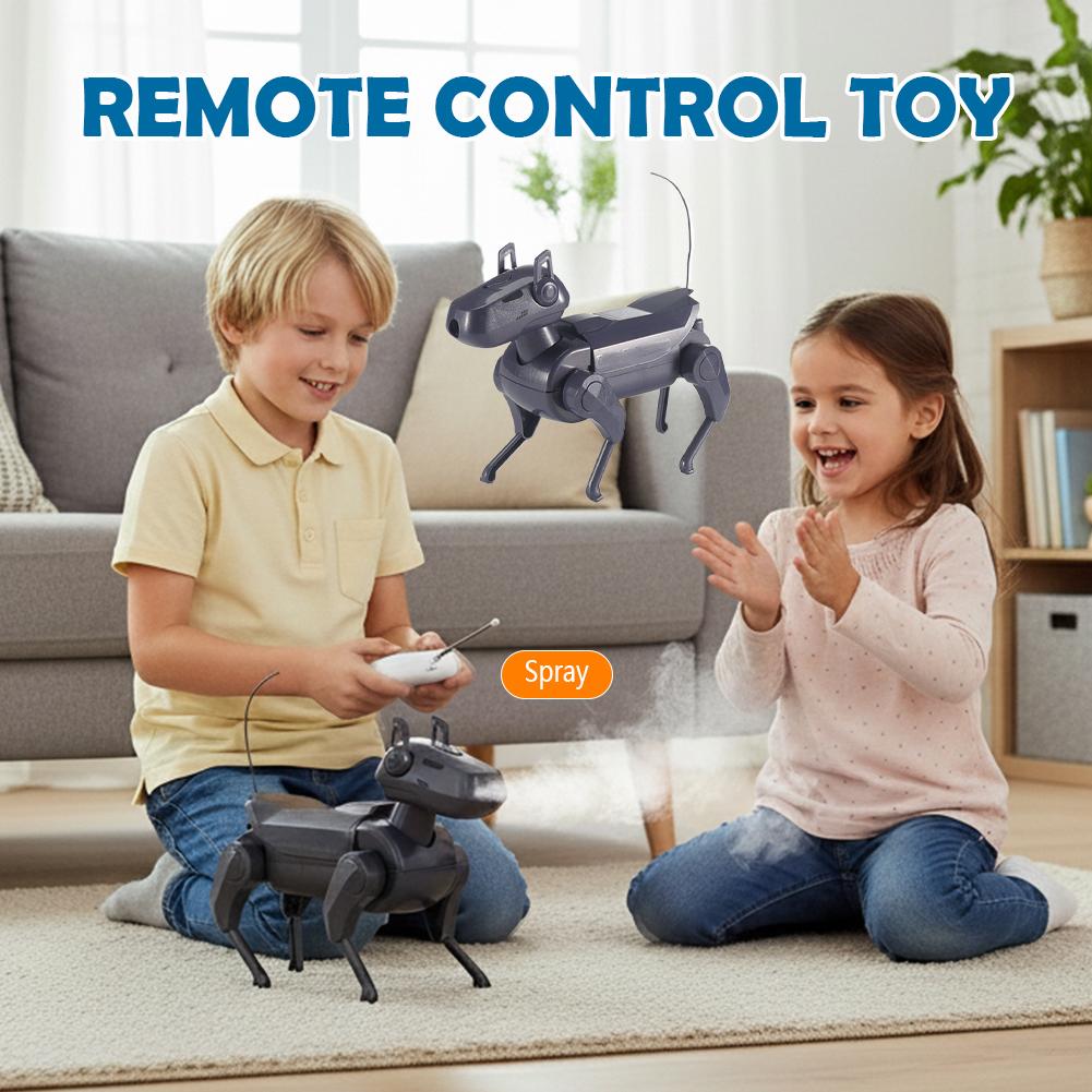 Diy Remote Control Robot Dog Toy Mechanical Dog Building Blocks Toys Assembly Jigsaw Puzzle Toys Educational Toys For Child R7K0