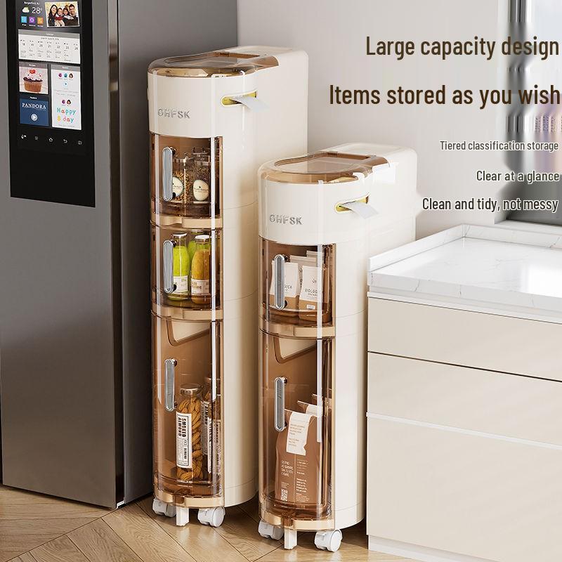 Slim Multi-Layer Bathroom & Kitchen Gap Storage Cabinet Drawer