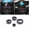 Black Alloy Air Conditioner Switch Knob Cover Trim Ring for BMW MINI COOPER 14+